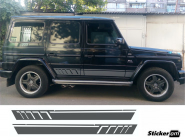 Side Stripe Sticker for Mercedes Benz G class, AMG Decal Stickers