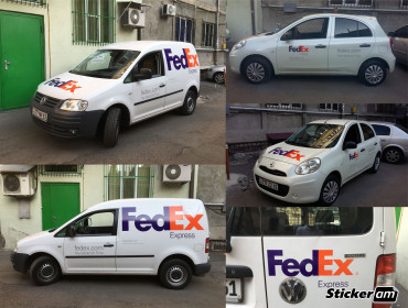 Fedex car branding