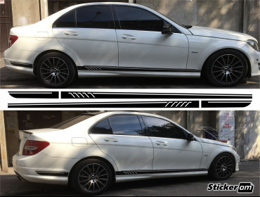 Side Stripe Sticker for Mercedes Benz, AMG Decal Stickers
