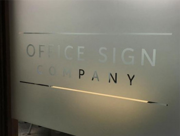  Self Adhesive Glass Window Office Sign Frosted Film