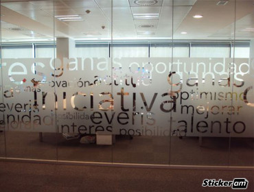 Self Adhesive Glass Window Office Sign Frosted Film
