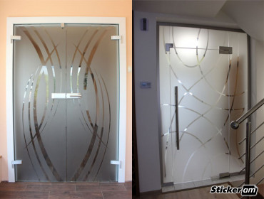 Custom frosted window decals